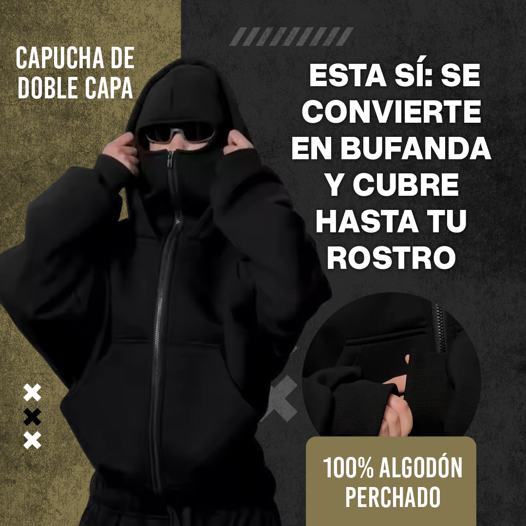 HOODIE NINJA CON BALACLAVA