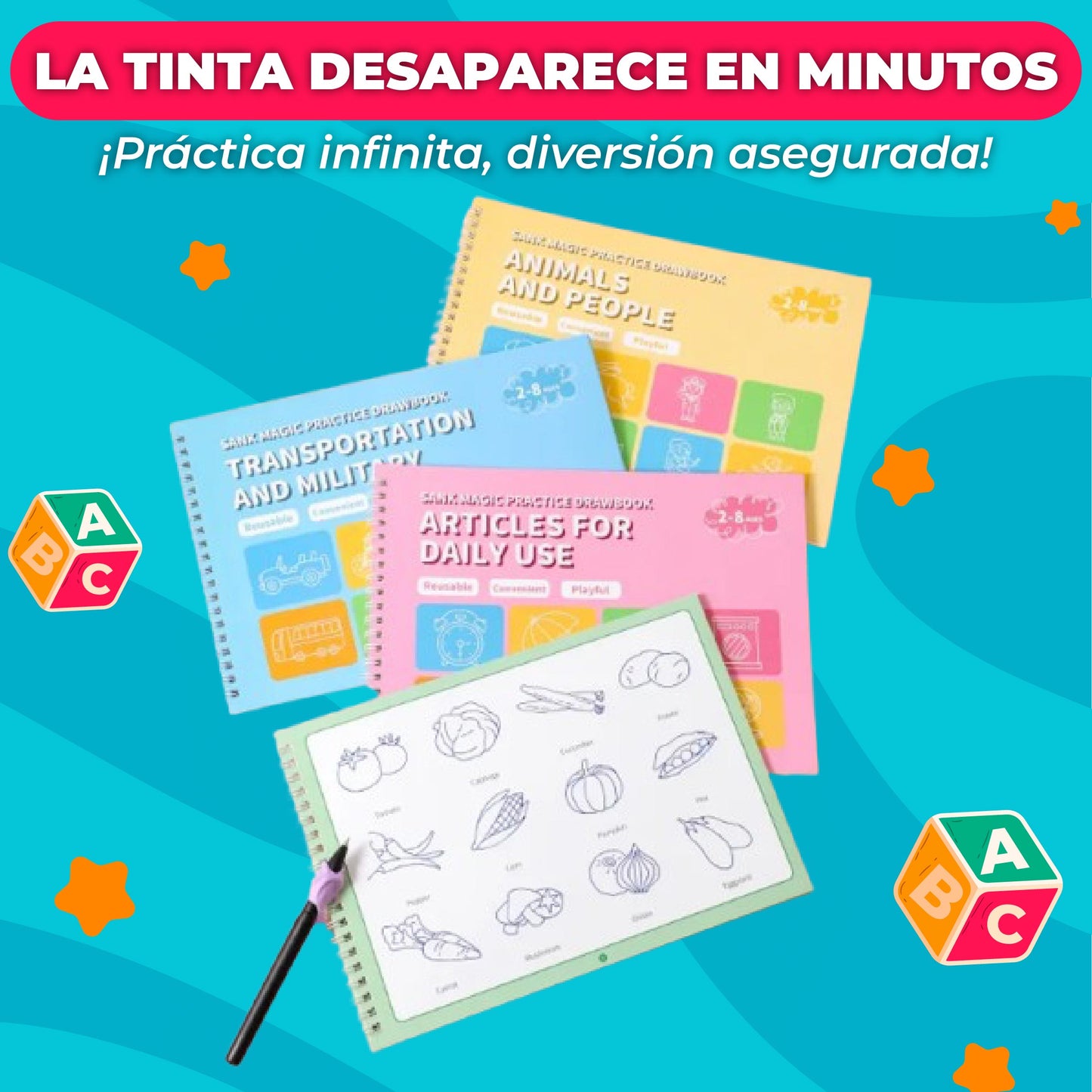 Set Magi-Caligrafía 5 en 1 – Aprende Jugando