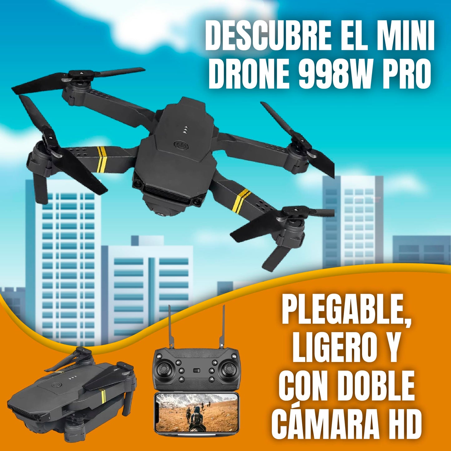 🚁 MINI DRONE 998W PRO