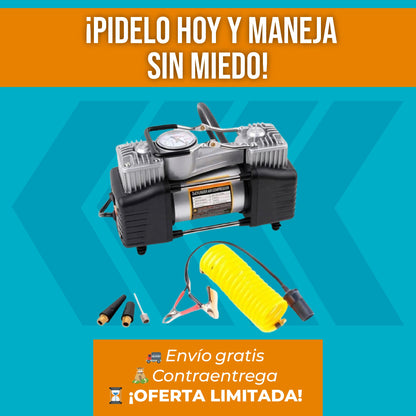 Compresor Portátil de Doble Cilindro