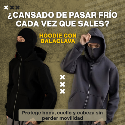 HOODIE NINJA CON BALACLAVA