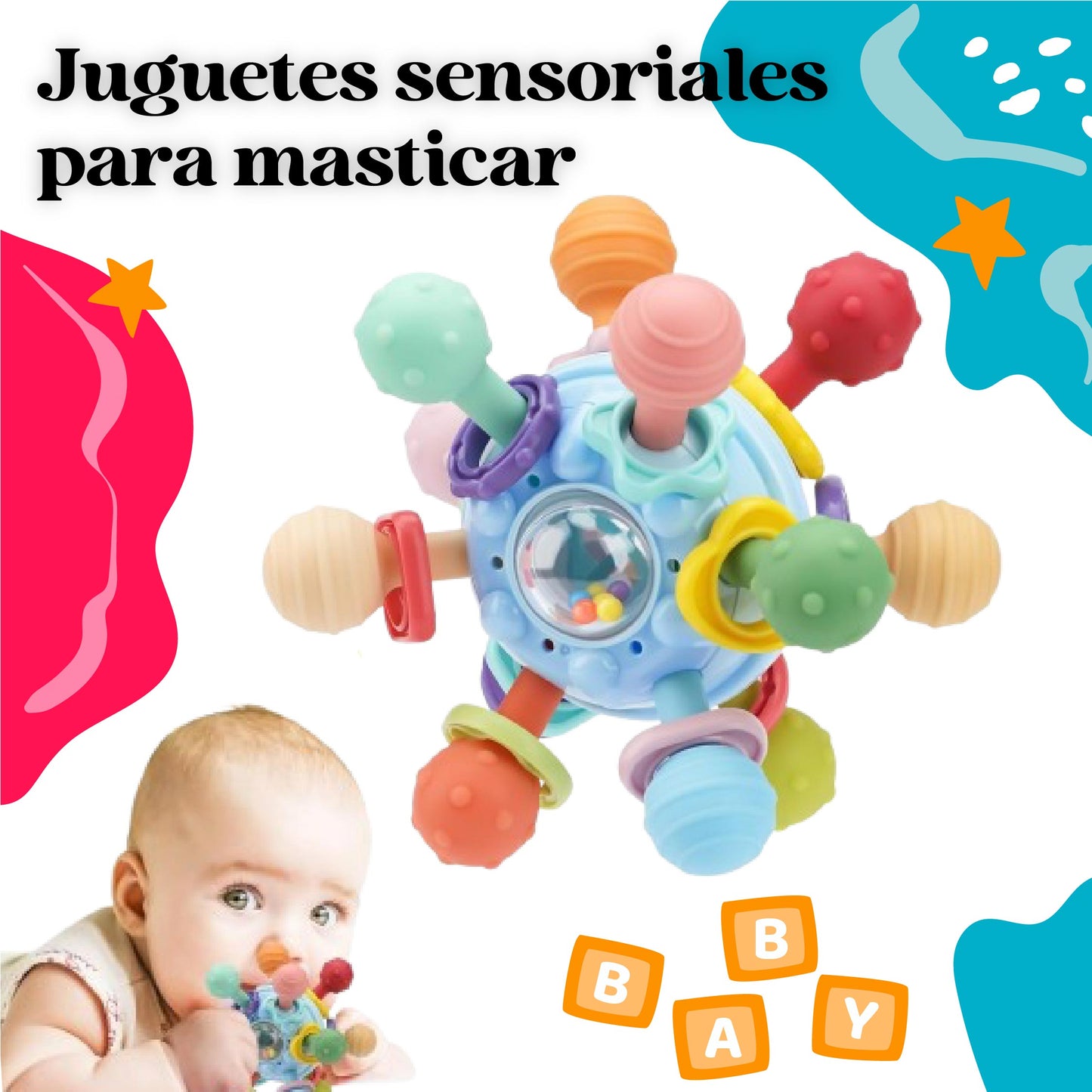 Relaja las Encías de Tu Bebé Mientras Juega y Aprende