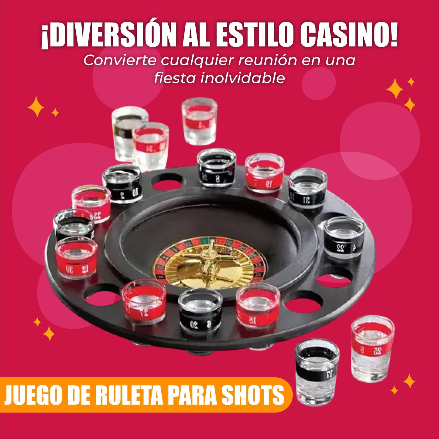 🔥 ¡La Ruleta de Shots: El Juego que Llevará tu Fiesta al Siguiente Nivel! 🔥